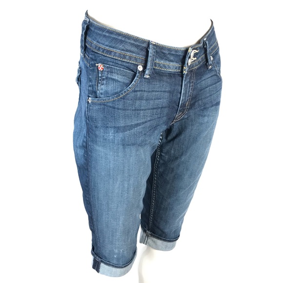 Hudson Malibu Cap Denim Cuffed Shorts - Picture 3 of 14